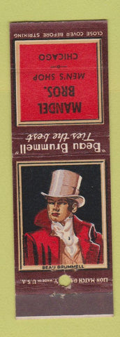 Matchbook Cover - Beau Brummell Ties Mandel Bros Chicago IL
