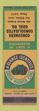 Matchbook Cover - Green Marked Coal Des Moines IA