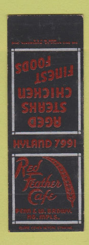 Matchbook Cover - Red Feather Cafe North Minneapolis MN
