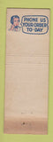 Matchbook Cover - Blue Coal Peoples Coal Lancaster PA