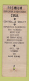 Matchbook Cover - J Christiansen Coal Premium Davenport IA