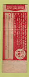 Matchbook Cover - Conco Heat Ranchief Williamsport PA WEAR