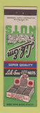 Matchbook Cover - Like Em Nuts Pittsburgh PA