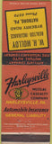 Matchbook Cover - Harleysville Insurance Hatboro PA realtor