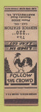 Matchbook Cover - 220 Service oil gas Martinsville VA WHITE