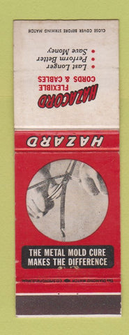 Matchbook Cover - Hazacord Flexible Cords Cables Wilkes Barre PA