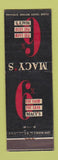 Matchbook Cover - Macy's Department Stores 6% cash