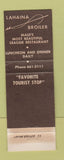 Matchbook Cover - Lahaina Broiler Harpooner's Bar Maui Hawaii