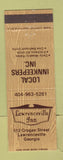 Matchbook Cover - Lawrenceville Inn GA