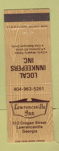 Matchbook Cover - Lawrenceville Inn GA