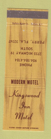 Matchbook Cover - Kingswood Inn Motel Perry FL