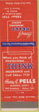 Matchbook Cover - Harry Pells Insurance Denver CO