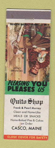 Matchbook Cover - Quito Shop Restaurant Casco ME