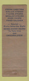 Matchbook Cover - Cyr's Restaurant Madawaska ME WEAR
