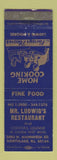 Matchbook Cover - Mr Ludwig's Restaurant Northlake IL