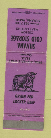 Matchbook Cover - Silvana Cold Storage Meat Cutting Silvana WA WEAR
