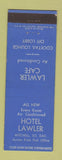 Matchbook Cover - Hotel Lawler Cafe Mitchell SD