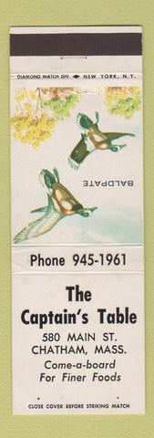 Matchbook Cover - Captain's Table Chatham MA