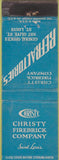 Matchbook Cover - Christy Firebrick Co Saint Louis MO