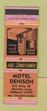 Matchbook Cover - Motel Denison IA