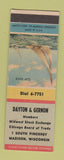 Matchbook Cover - Dayton & Gernon Investments Madison WI SAMPLE