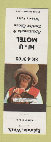 Matchbook Cover - Hi U Motel Ephrata WA