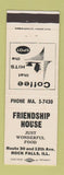 Matchbook Cover - Friendship House Rock Falls IL