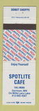 Matchbook Cover - Spotlite Cafe Garrison MN