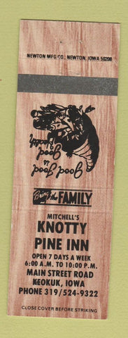 Matchbook Cover - Knotty Pine Inn Koekuk IA