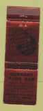 Matchbook Cover - Durrant Soda Bar Athens PA WEAR