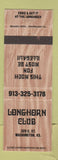 Matchbook Cover - Longhorn Club Washington KS