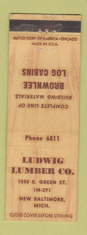 Matchbook Cover - Ludwig Lumber New Baltimore MI WEAR