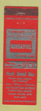 Matchbook Cover - Park Hotel Bar Taunton MA