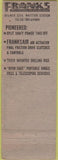 Matchbook Cover - Greene Drilling Workover Co Edna TX