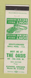Matchbook Cover - The Oasis Eugene OR billiards shuffleboard