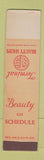 Matchbook Cover - Terminal Beauty Shops New York City Chicago midget SAMPLE
