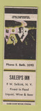Matchbook Cover - Sailer's Inn Selkirk NY