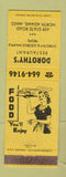 Matchbook Cover - Dorothy's Restaurant North Adams MA YELLOW