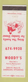 Matchbook Cover - Woody's Restaurant Sheridan WY