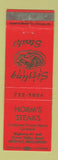Matchbook Cover - Norm's Steaks Neenah WI