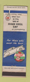 Matchbook Cover - Jim's Texaco oil gas Lyle WA Sky Chief