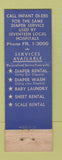 Matchbook Cover - Infant Di Dee Service Pittsburgh PA eature