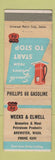 Matchbook Cover - Phillips 66 oil gas Weeks Elwell Brewster WA
