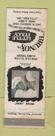Matchbook Cover - Bruno's Little Italy Pizza Little Rock AR WEAR