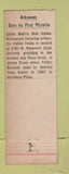 Matchbook Cover - Bruno's Little Italy Pizza Little Rock AR WEAR