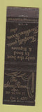 Matchbook Cover - The Show Room New York City WEAR