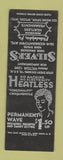 Matchbook Cover - Silver's Hair Salon Philadelphia PA girlie SAMPLE