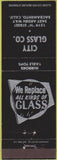 Matchbook Cover - City Glass Co Sacramento CA