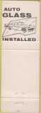 Matchbook Cover - City Glass Co Sacramento CA