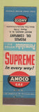 Matchbook Cover - Amoco oil gas Rocky Mount NC